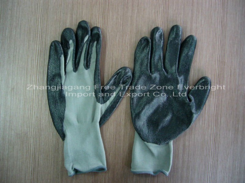 CE Aprroved NylonColored Safety Working PU Coated Glove