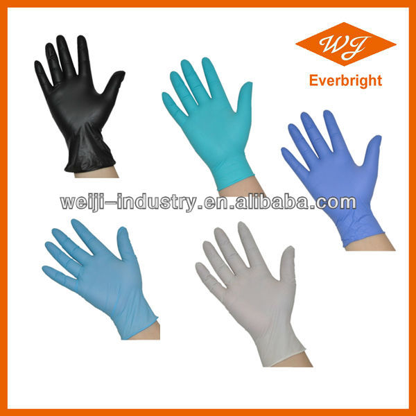 Great Blue Nitrile Medical gloves for Dental and Hospital Use with CE/FDA mark