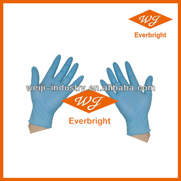 Safety Hand Gloves AQL1.5 Powder Free Nitrile Examination Gloves CE/FDA Qualiy Manufacture In JiangSu