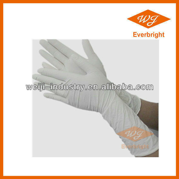 Green Nitrile Industrial Gloves,approved by CE,FDA for industrial service