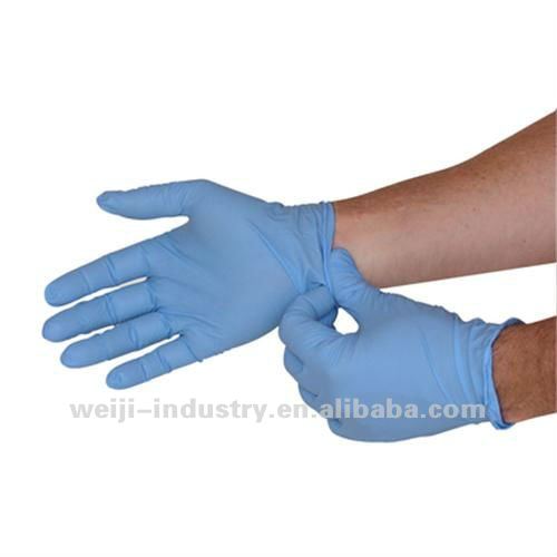 FDA,CE,ISO approved AQL1.5,2.5,4.0 blue nitrile disposable gloves for medical,dental,food,industrial service