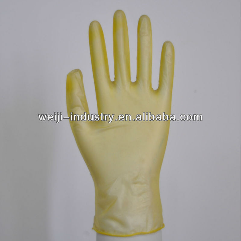 Yellow Nitrile Gloves,approved by CE,FDA for industrial service