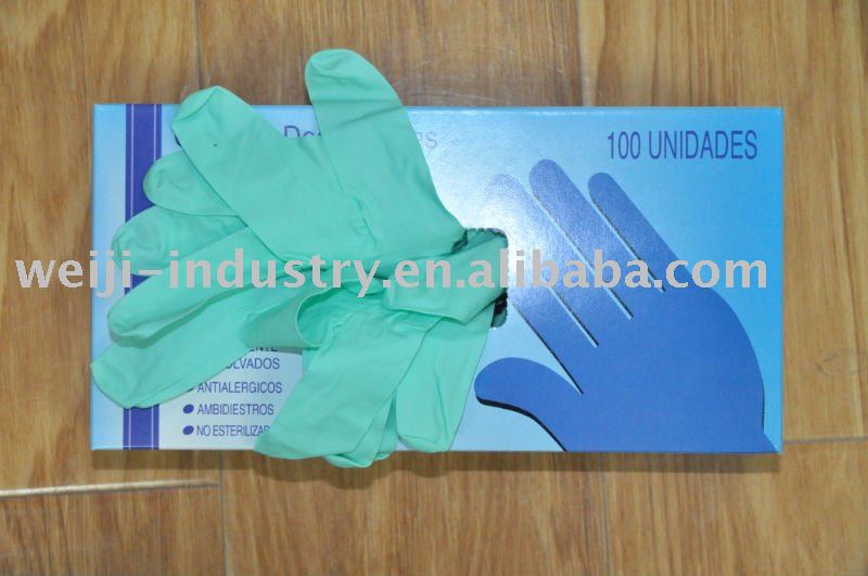 blue nitrile gloves