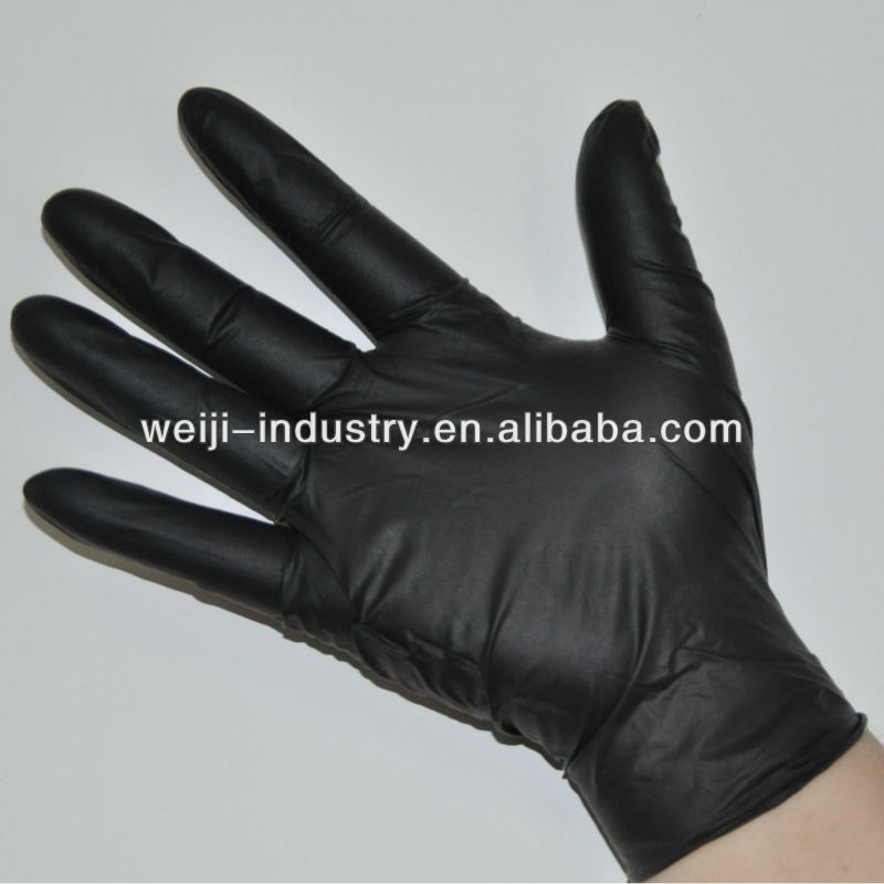 Nitrile exam gloves