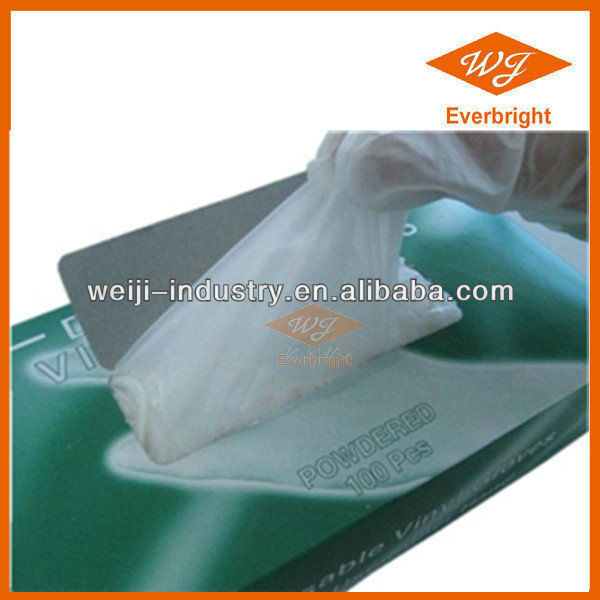 FDA,CE,ISO approved AQL1.5,2.5,4.0 disposable vinyl gloves for medical,food