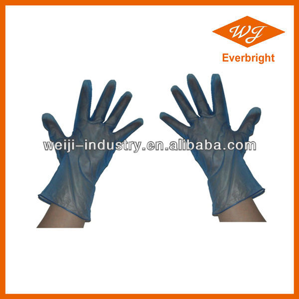 Non-Medical Grade Disposable Latex Free Nitrile Nitrile Safety Coloured Vinyl Glove Lightly Powder free vinyl gloves ( IS09001 )