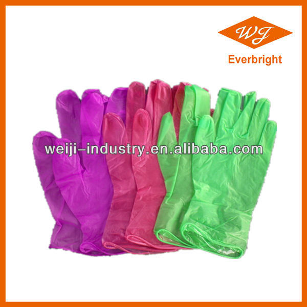 Colored Vinyl Gloves Special Color Vinyl Gloves