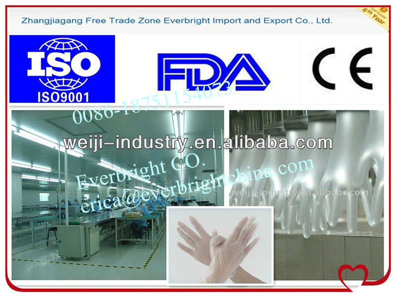 2013 new type vinyl hand gloves for cleanroon/lab / hospital /medical