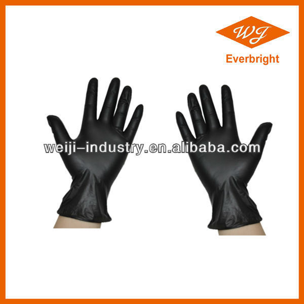 Disposable black vinyl gloves/vinyl gloves/cheap gloves