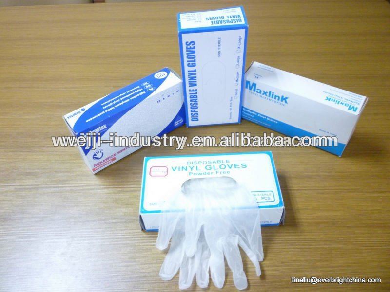 2013clear vinyl gloves factory for cleanroon/lab / hospital /medical