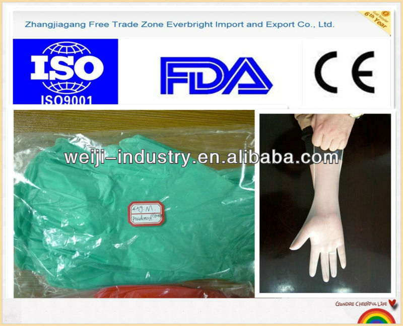 2013 disposable pvc/vinyl disposable glove grade for FDA, CE, ISO
