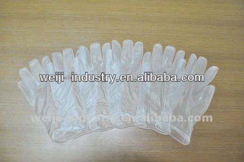 white clean vinyl disposable glove approved FDA, CE, ISO