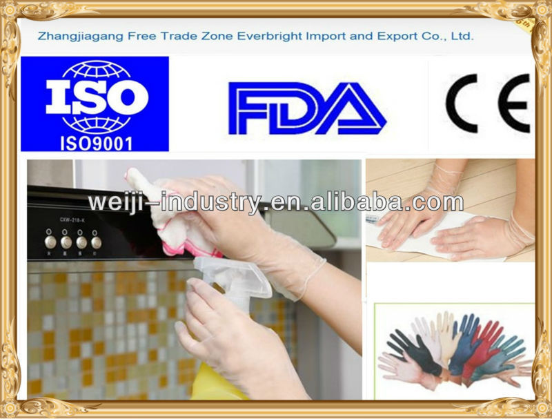 FDA, CE, ISO approved Powdered/Powder Free Stretch Vinyl Gloves