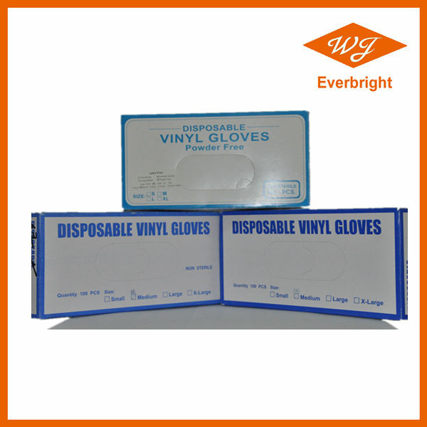 FDA, CE, ISO approved Powdered/Powder Free Disposable Medical Vinyle Gloves