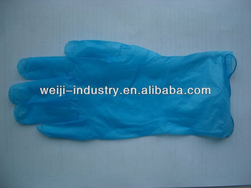 CE Approved FDA Disposable Non-strile Blue Nitrile Latex-free Safety Hand Protection Vinyl Glove Powderfree ( ISO 9001 )