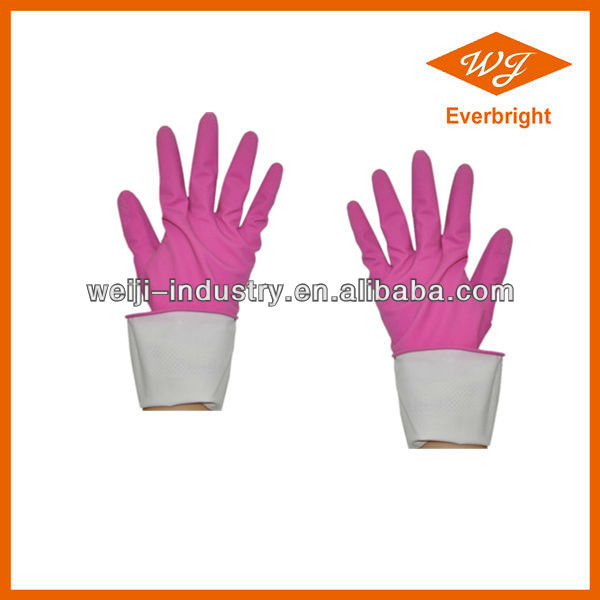 ISO ,CE approved long sleeve latex household gloves,household gloves, cleaning gloves, glove for kitchen