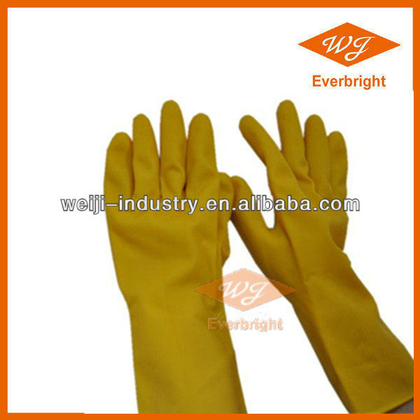 CE,ISO,TUV Quality Flock Lined Glove Of Household Latex Industry Using
