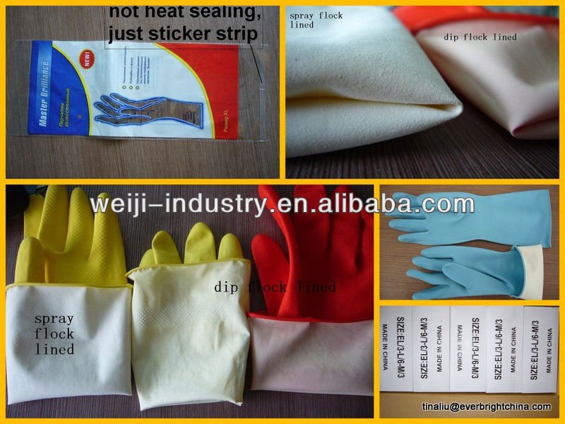 Main New arrivel ! gentle touch colored latex household gloves latex exfact from factory directly for cleanning food with CE
