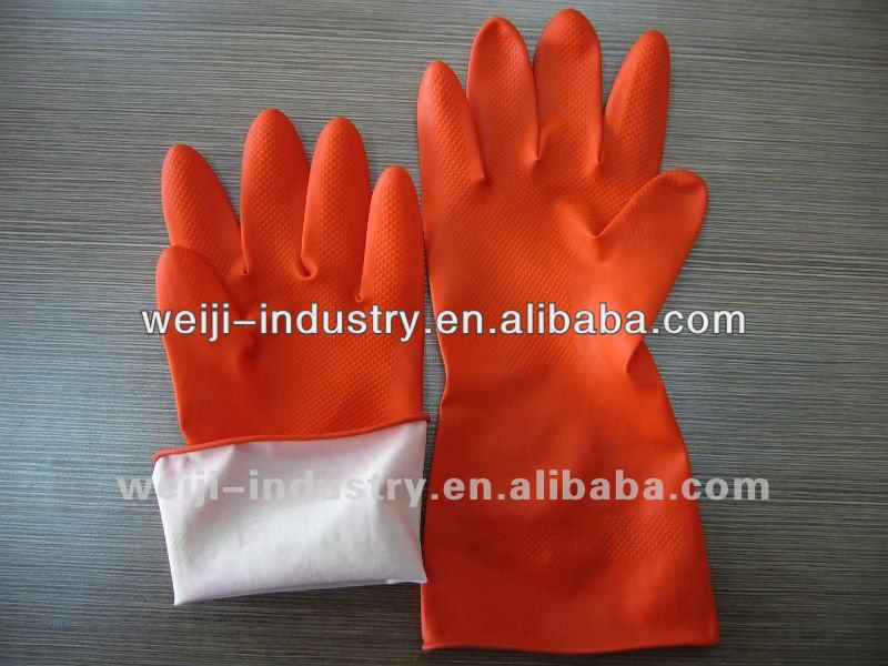 Orange kitchen Colourful sately latex exfact from factory directly for cleanning food with CE