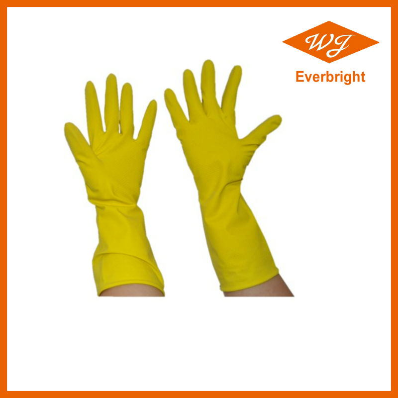 CE ISO Certified Yellow Latex Gloves