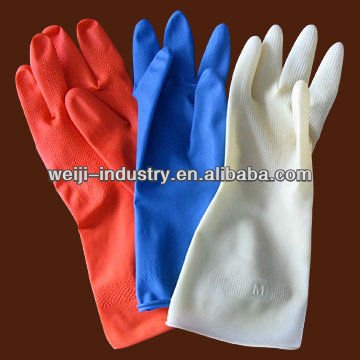 40g-60g latex household gloves /rubber household gloves