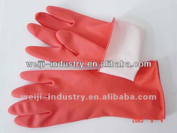 natural orange rubber latex gloves /cleaning room protect your hand FDA/CE/ISOBest service!!