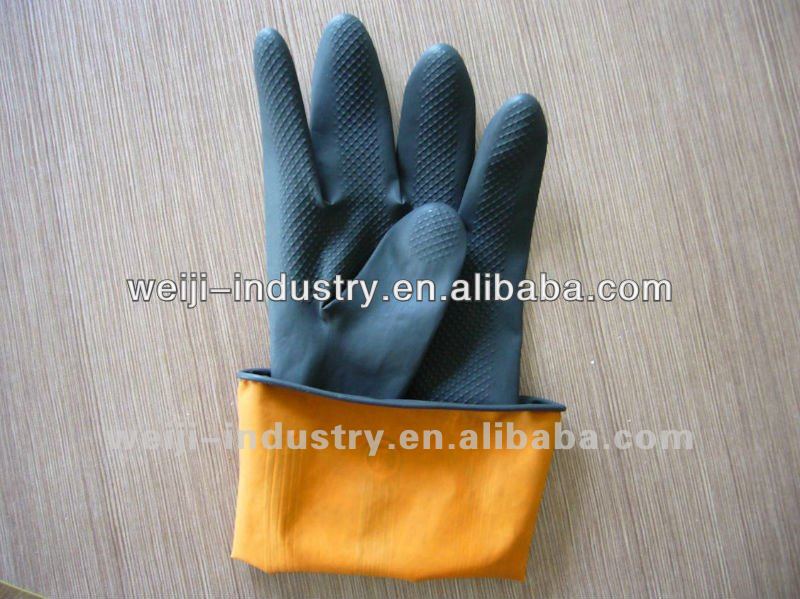 thick heat resistant rubber /women in rubber gloves house/kitchen /cleaning room protect your hand FDA/CE/ISOBest service!!