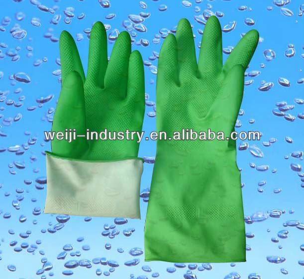 green kitchen for cooking rubber gloves/ house/kitchen /cleaning room protect your hand FDA/CE/ISOBest service!!