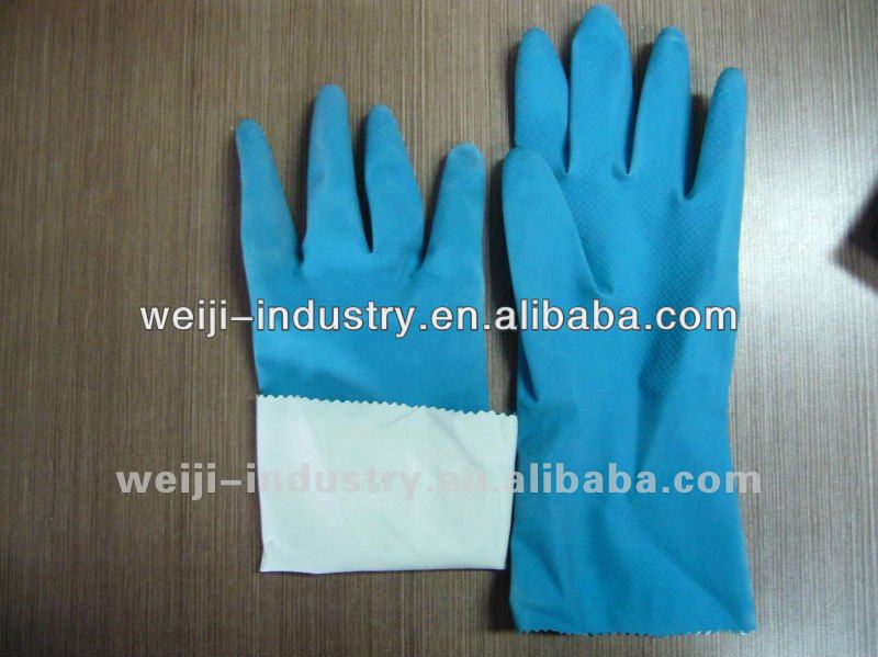 colored latex household dish washing gloves/ house/kitchen /cleaning room protect your hand FDA/CE/ISOBest service!!