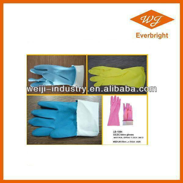 Cleanroom latex gloves Rubber house gloves for kitchen/clean gloves