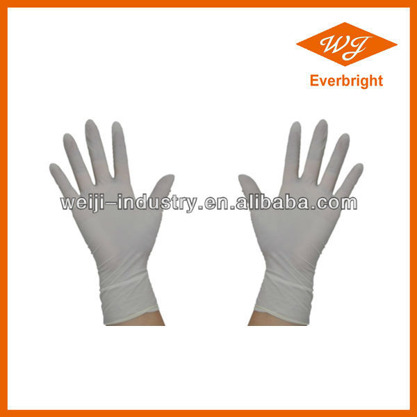 Latex Food Grade Exam gloves for Hospital /Dental Use with CE/FDA mark