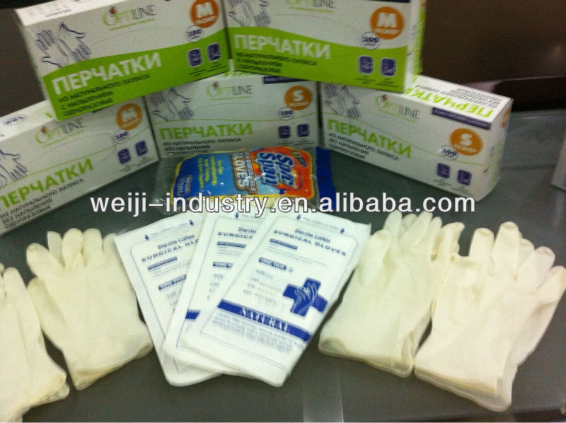 2013Best Selling!Extra Long Latex Gloves Hospital Dental Medical Operation