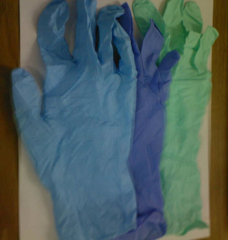CE Approved 5 Mil Blue Disposable Nitrile Glove (ISO9001)
