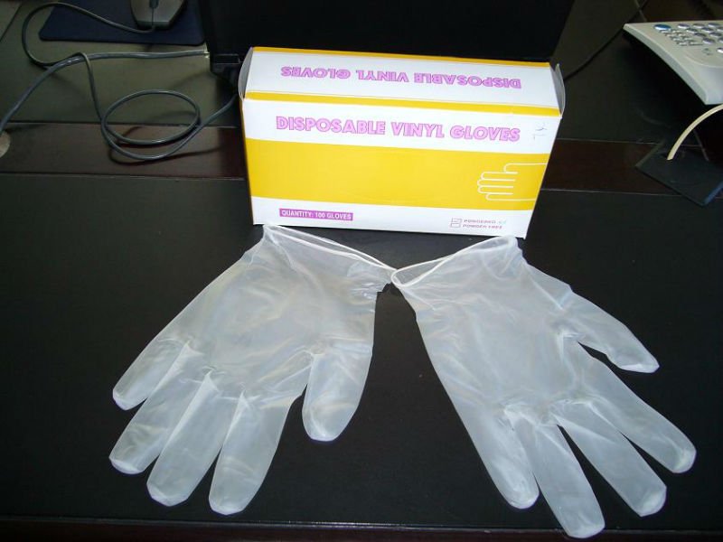 POWDER FREE VINYL GLOVE / STERTCH VINL GLOVES FDA AND AQL1.5