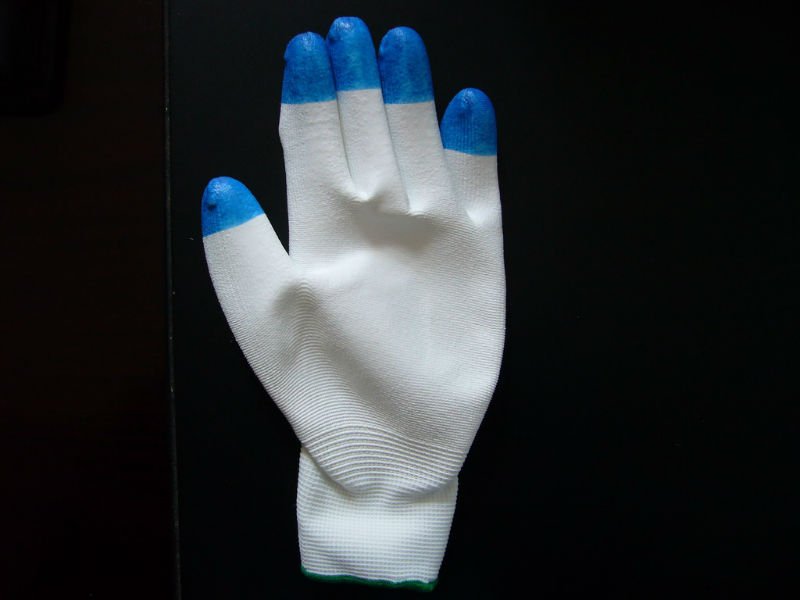 Latex Coated cotton glove PU PVC Nitrile Nitril Rubber Coating Safety Glove