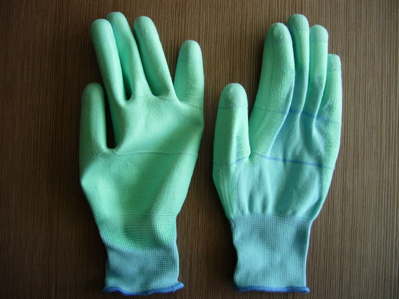 PU Finger Tip Carbon Liner Glove
