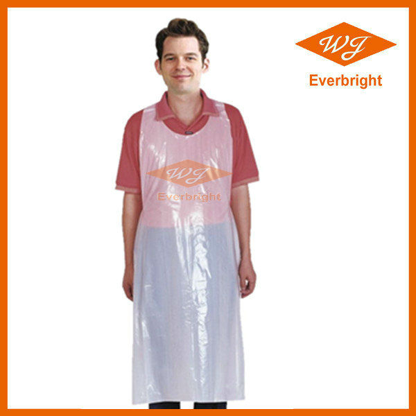 Hot sale of disposable apron with all colors