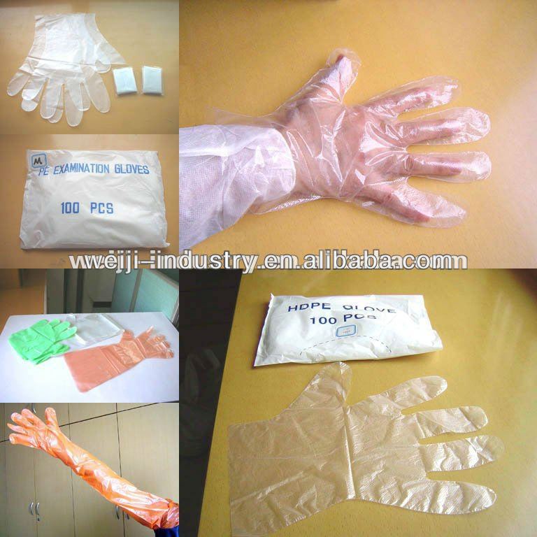 HDPE/LDPE disposable pe/cpe glove food grade for dieting using protect your hand