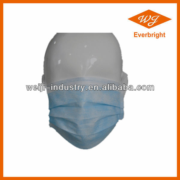 CE approved Blue non-woven face mask
